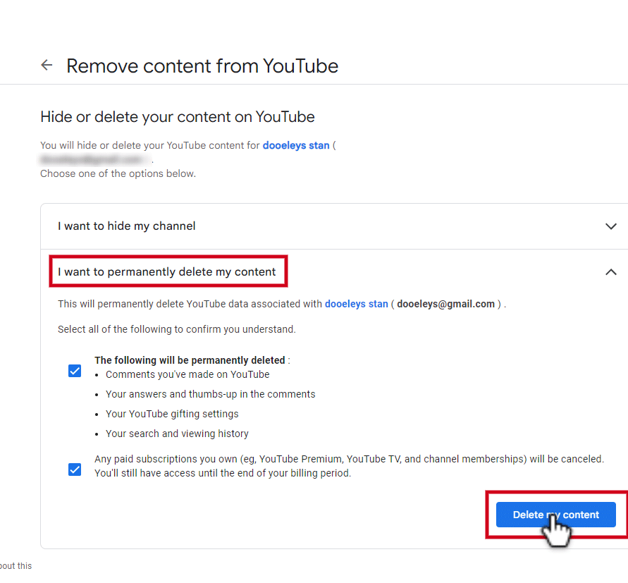 How to Delete Your Youtube Account