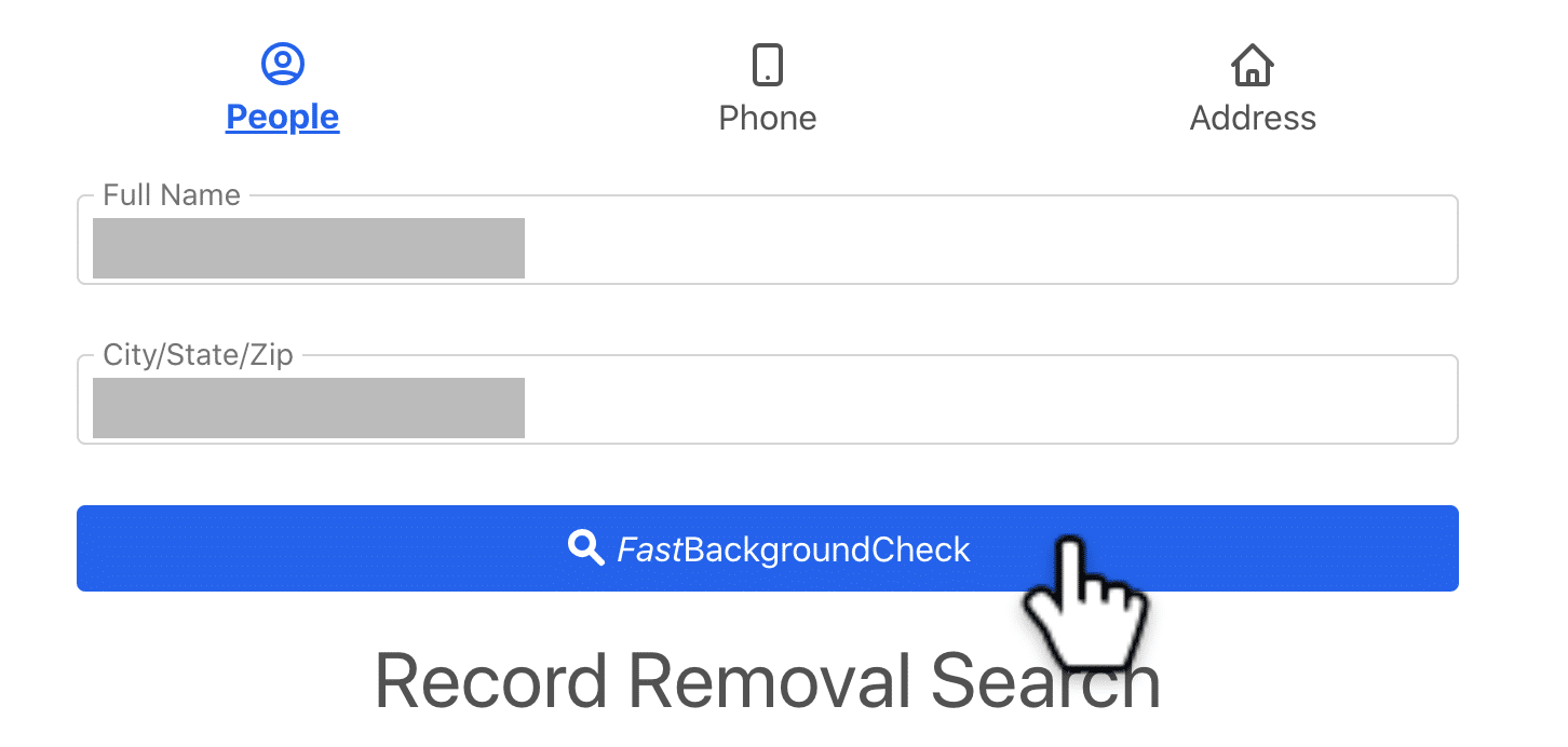 Opt Out of FastBackgroundCheck step 3