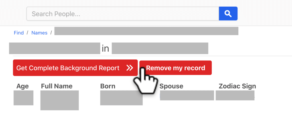 Opt Out of FastBackgroundCheck step 5