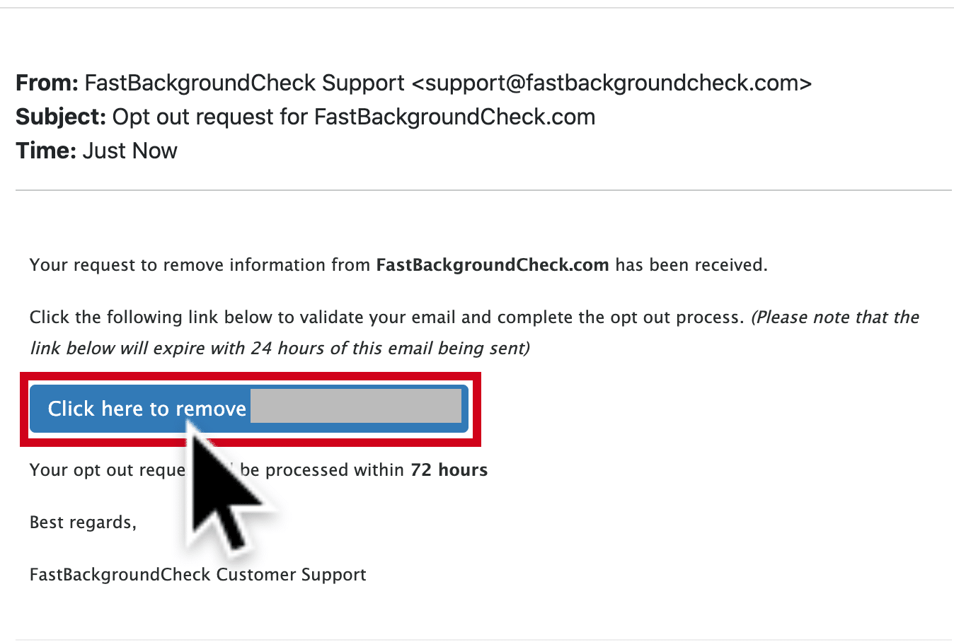Opt Out of FastBackgroundCheck step 7