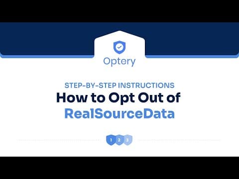 How to Opt Out of RealSourceData – Step by Step Instructions